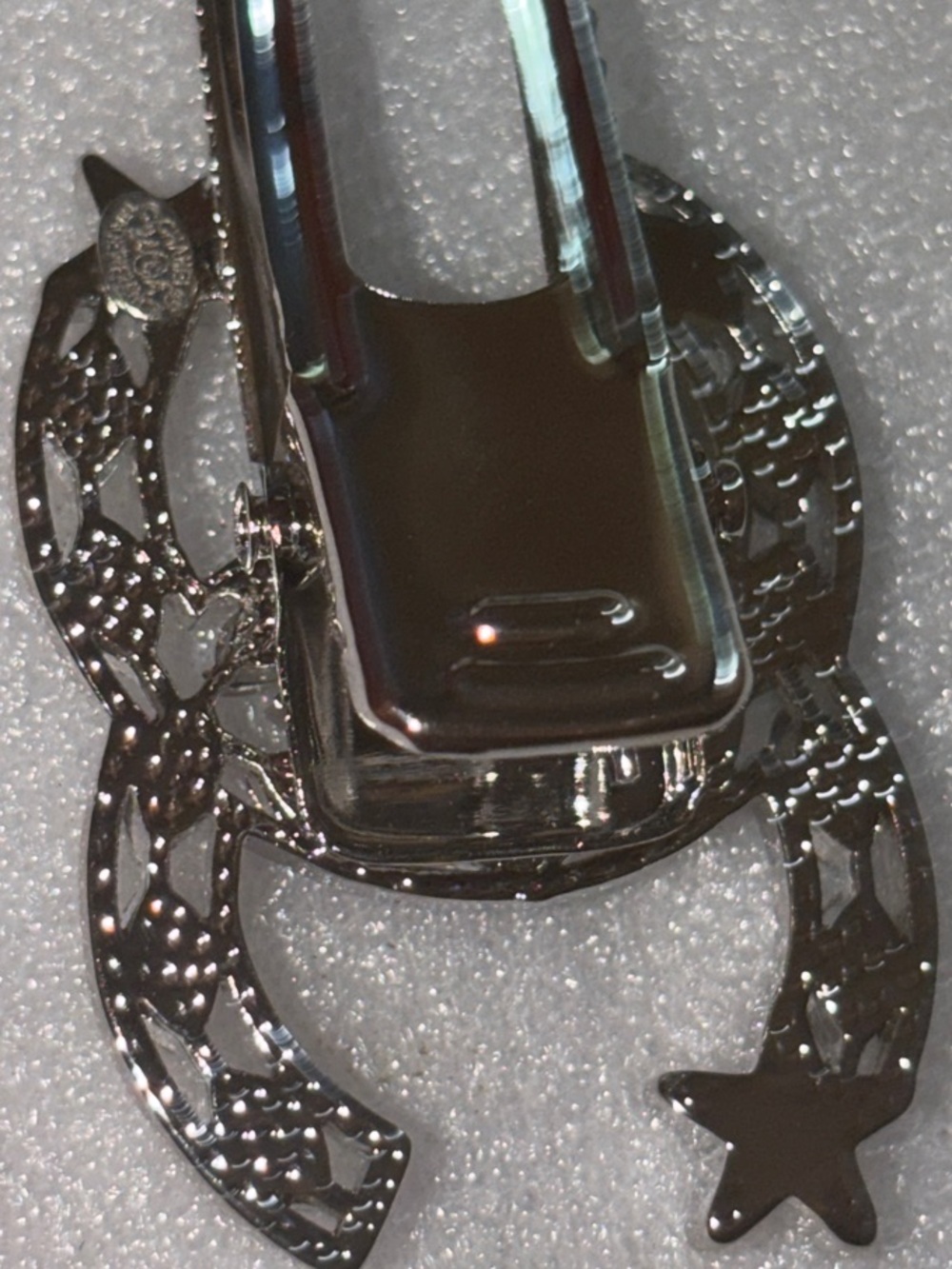 CHANEL Silver Crystal CC Logo Hair Clip - Picture 6 of 8